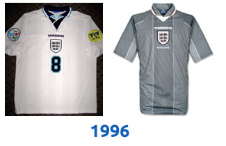 England Euro 1996 Kit