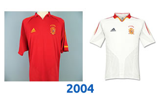 Spain Euro 2004 Kits
