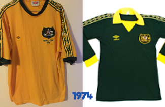 Australia World Cup 1974 Kits