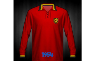 Belgium World Cup 1954 Kits
