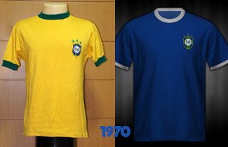 Brazil World Cup 1970 Kits