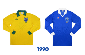 Brazil World Cup 1990 Kits