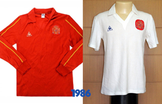 Spain World Cup 1986 Kits